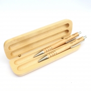  Set personalizat pix si creion din lemn DEMOIN